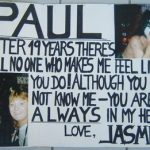 ..like a teenage-girl I dedicate Paul a poster with 'some nice words' during each tour. This was my 'continuous companion' in the first row 1999 and....do I have his guitar!? Did I get autographs during the concerts!? YES!!! So I think it's a rewarding use;-)