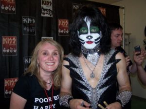 Eric Singer - always wonderful to meet, because he is friendly, interested and still very much down to earth.